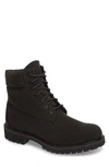 Timberland Men's 6 Inch Premium Canvas Boots, Black In Jet Black Thread Canvas