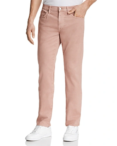 Joe's Jeans Brixton Straight Fit Twill Trousers In Adobe Rose