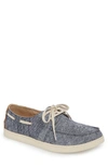 Toms Men's Culver Chambray Boat Shoes In Canvas Embroidered Whale