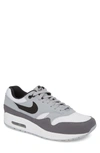 Nike Air Max 1 Sneaker In White/ Black/ Grey/ Gun Smoke