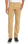 Ag 'graduate' Tailored Straight Leg Corduroy Pants In Sulfur Silica Sand
