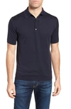 John Smedley Jersey Polo In Blue