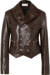 CHLOÉ DOUBLE-BREASTED LEATHER BIKER JACKET