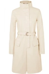 CHLOÉ BELTED TEXTURED-LEATHER TRENCH COAT