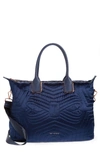 TED BAKER QUILTED BOW LARGE NYLON TOTE - BLUE,XH8W-XB1L-AGARIA