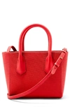 Dagne Dover Signature Petite Coated Canvas Tote - Red In Poppy