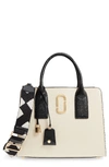 MARC JACOBS BIG SHOT LEATHER TOTE - WHITE,M0012558