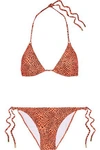 MELISSA ODABASH Portugal printed triangle bikini,US 1071994539399140