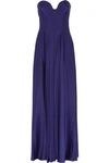 AMANDA WAKELEY WOMAN THE CRONADO PLEATED SILK GOWN COBALT BLUE,AU 4772211930549303