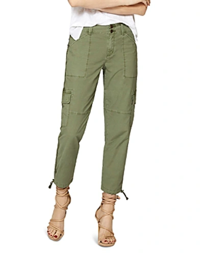 Sanctuary Terrain Linen Crop Cargo Pants In Cadet