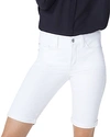 Nydj Mcfo2258 Briella Roll Cuff Shorts White In Optic White