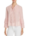 DESIGN HISTORY PLEATED-SLEEVE BLOUSE,MOM0414028