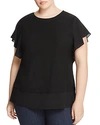 VINCE CAMUTO PLUS Layered-Look Top,9499684