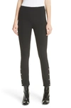Rag & Bone Simone High-rise Slim Snap Pants In Black
