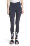 Tory Sport Chevron Full-length Performance Leggings In Tory Navy