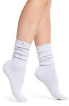 Ugg Ribbed Crew Socks In Blue