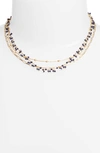 ELA RAE MULTISTRAND COLLAR NECKLACE,1CHMLTGVLAP