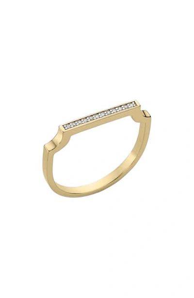 MONICA VINADER SIGNATURE THIN DIAMOND RING,GP-RG-MVTR-DIA