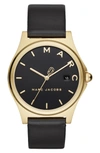MARC JACOBS HENRY LEATHER STRAP WATCH, 38MM,MJ1608