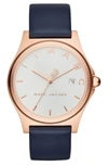 MARC JACOBS HENRY LEATHER STRAP WATCH, 38MM,MJ1609