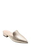 Cole Haan Piper Grand Metallic Crackled Mule In Silver Glitter Leather