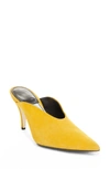 Calvin Klein 205w39nyc Yellow Roslynn Suede Mules