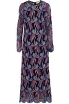 EMILIO PUCCI WOMAN COTTON-BLEND GUIPURE LACE MAXI DRESS MULTIcolour,GB 7789028783986867