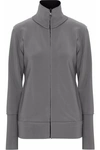 NORMA KAMALI WOMAN STRETCH-PONTE JACKET DARK GRAY,US 4772211930122031