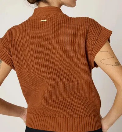 Cleobella Cuore Sweater Vest In Brown