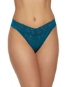 Hanky Panky Daily Lace Original Rise Thong In Medium Blue