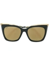 Cartier Panther Head Oversized Sunglasses In Black