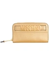 MOSCHINO gold logo wallet,A8150801112698936