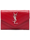 SAINT LAURENT MONOGRAM LOGO PLAQUE ENVELOPE PURSE,414404BOW0212558034