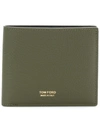 Tom Ford Bi-fold Wallet In Green