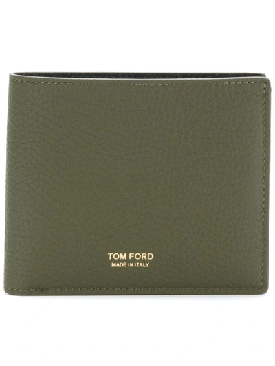 Tom Ford Bi-fold Wallet In Green