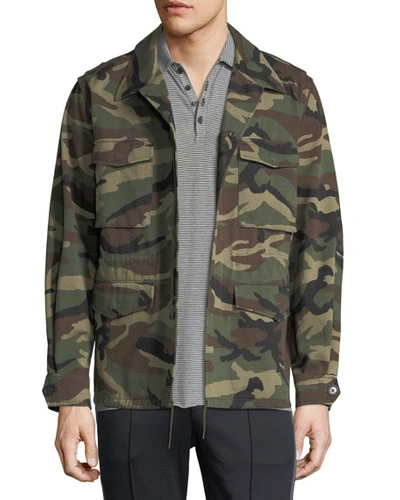 Vince Camouflage-print Military Jacket
