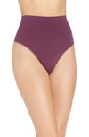 Yummie Ultralight Seamless Shaping Thong In Italian Plum
