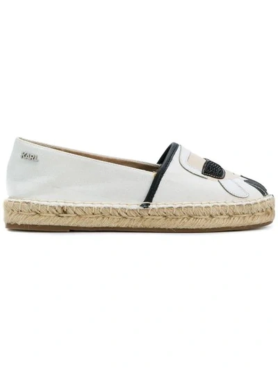 Karl Lagerfeld Kamini Karl Ikonic Espadrilles In White