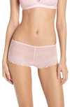Madewell Lace Boyshorts In Petal Pink