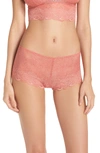 Madewell Lace Boyshorts In Sunset