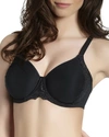 Simone Perele Caresse 3d Plunge T-shirt Bra In Black