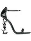 Saint Laurent Opyum 110 Sandals In Black