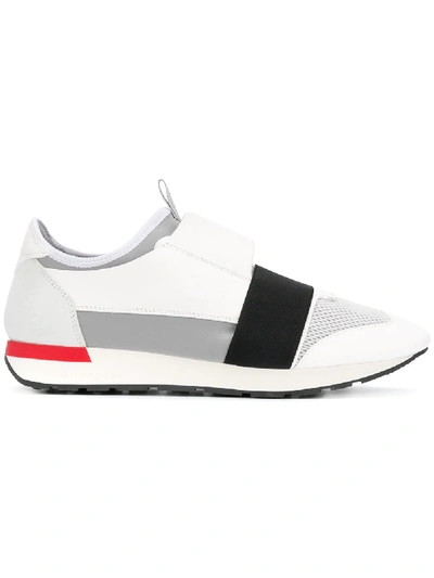 Balenciaga Race Runners Panelled Low-top Trainers In Multi-colour