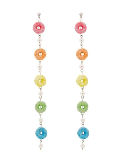 Venessa Arizaga Cereal Earrings In Multicolour