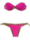 AMIR SLAMA BANDEAU BIKINI SET,1018212400596