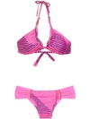 Amir Slama Geometric Print Bikini Set