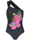 AMIR SLAMA flower print swimsuit,1029712400631