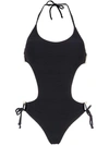 AMIR SLAMA AMIR SLAMA CUT OUT DETAILS SWIMSUIT - BLACK,1006112400547