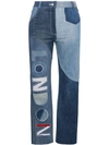 RONALD VAN DER KEMP LONDON HIGH-WAISTED PATCHWORK JEANS,64812670856