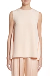 ADAM LIPPES KNOT BACK SILK CREPE TOP,S18113SE